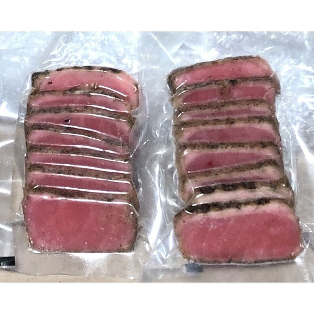 Oyster Bay Garlic And Peppercorn Rub Seared Tuna Slices, 3 Ounce -- 32 Per Case