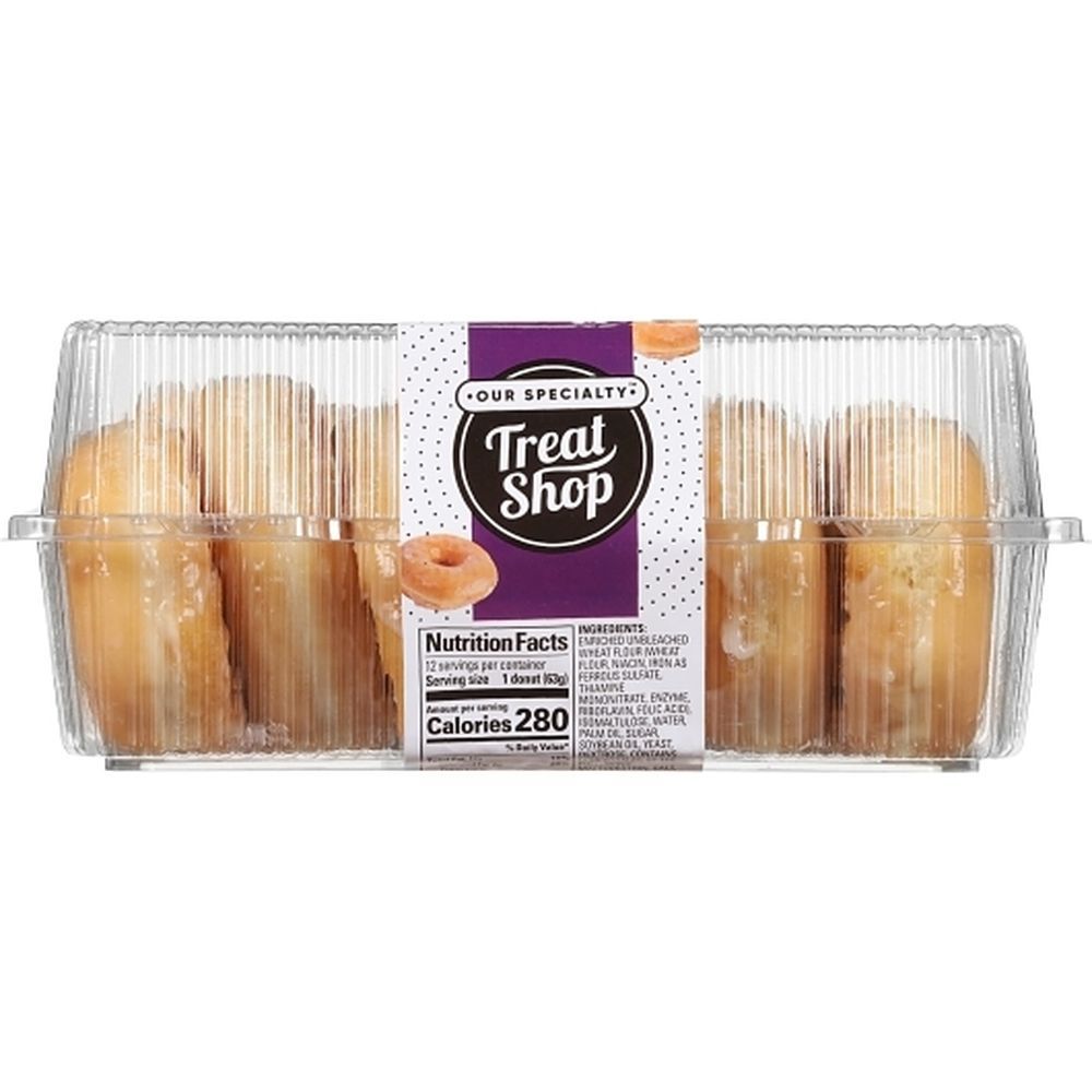 Our Specialty Treat Shop Glazed Yeast Ring Donuts, 1.69 Pound -- 8 Per Case