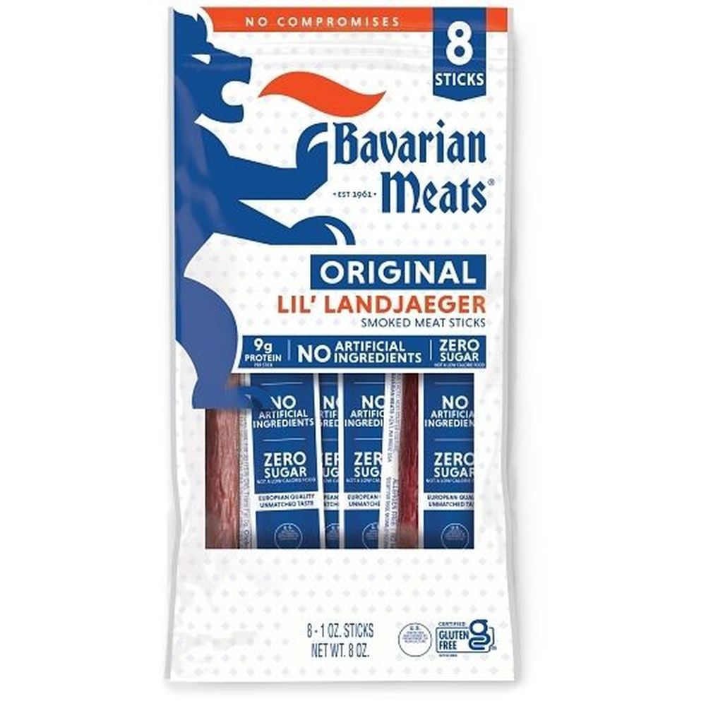 Bavarian Meats Original Lil Landjaeger Smoked Meat Sticks, 1 Ounce -- 6 Per Case