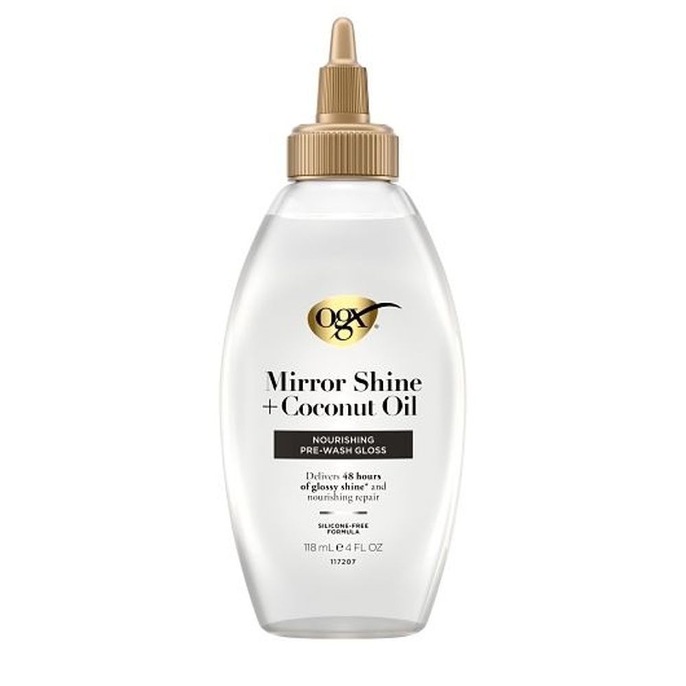 Ogx Mirror Shine Plus Coconut Oil Nourishing Pre Wash Gloss, 118 Milliliter -- 6 Per Case