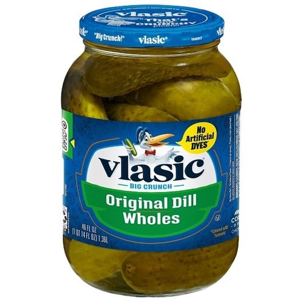 Vlasic Original Dill Wholes Pickles, 46 Ounce -- 6 Per Case