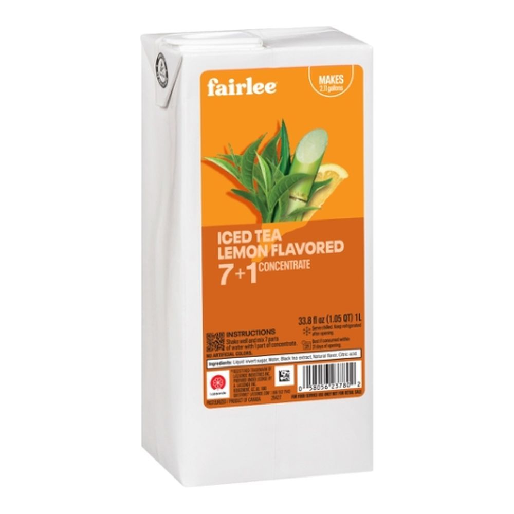 Fairlee Lemon Iced Tea 7 Plus 1 Concentrate, 33.8 Fluid Ounce -- 12 Per Case