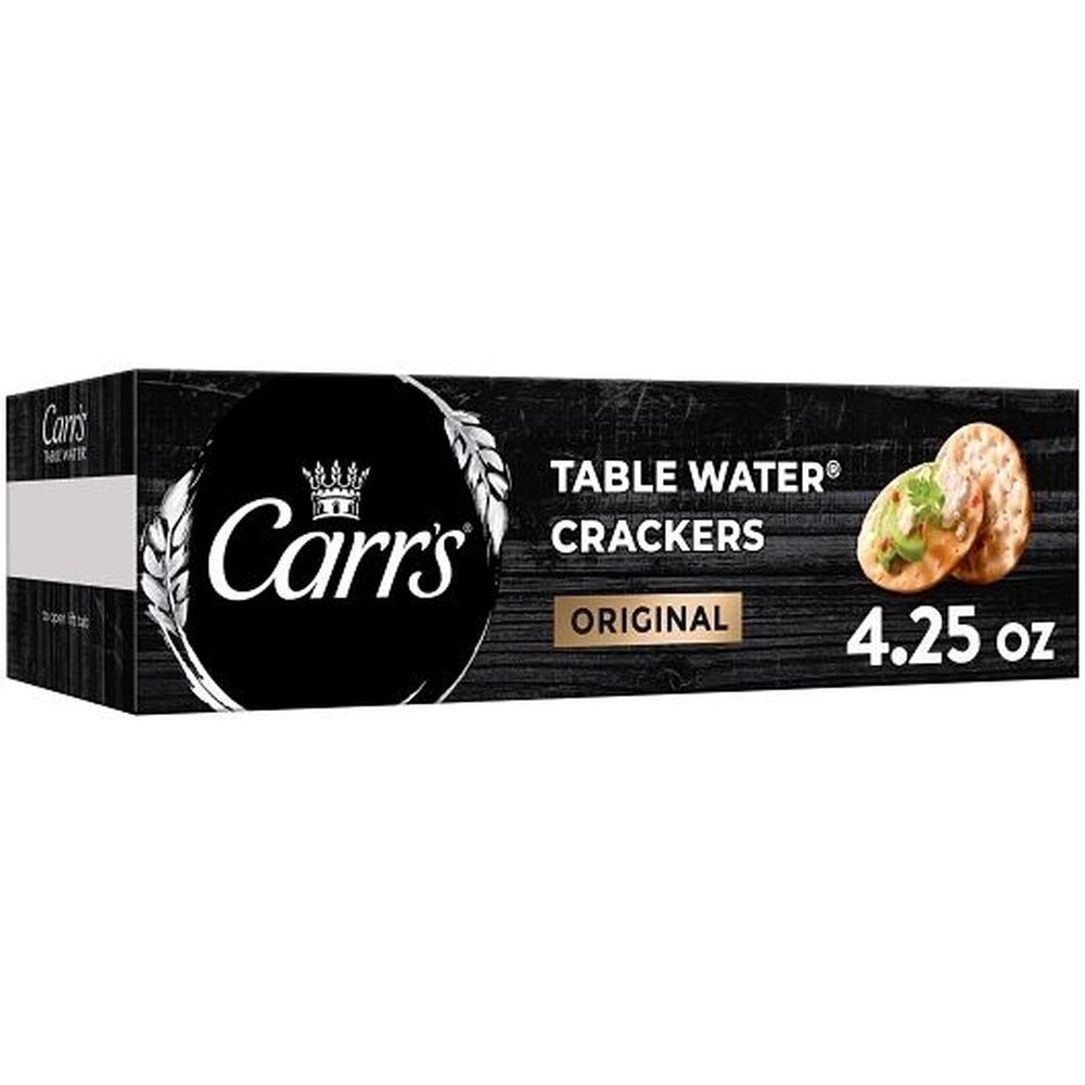 Carr's Table Water Bite Size Crackers, 4.25 Ounce -- 12 Per Case