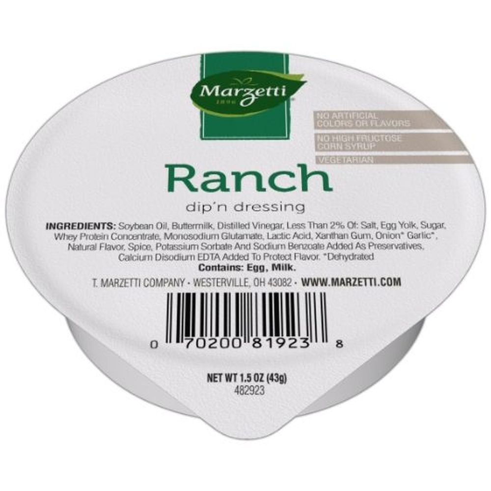 Marzetti Dip N Ranch Dressing, 1.5 Ounce -- 96 Per Case