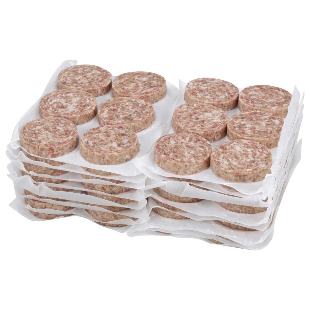 Rudy's Farm Raw Whole Hog Country Style Sausage Patty, 2 Ounce -- 96 Per Case
