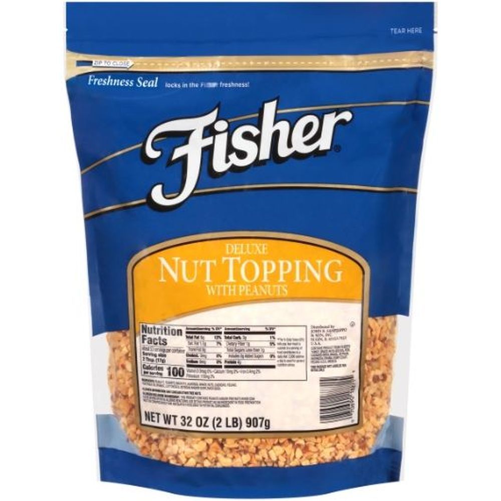 Fisher Chefs Naturals Roasted Deluxe Nut Topping, 2 Pound -- 3 Per Case