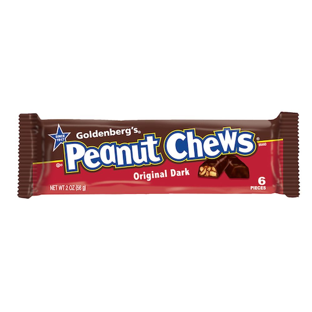 Goldenberg's Peanut Chews Original Peanut Chews - Floor Stand, 2 Ounce -- 96 Per Case