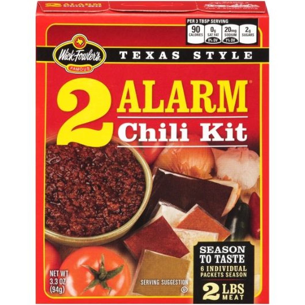 Wick Fowler 2-alarm Texas Style Chili Kit, 3.03 Ounce -- 8 Per Case