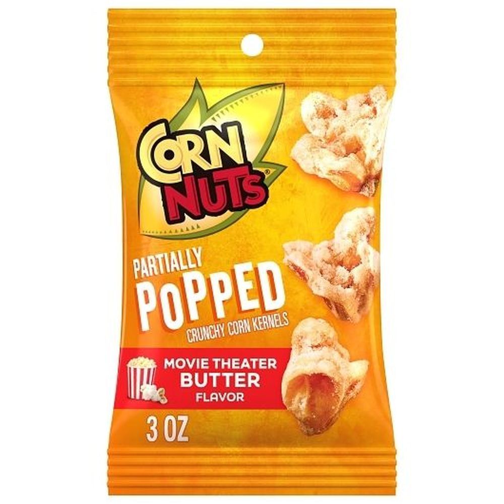 Corn Nuts Partially Popped Movie Theater Butter Corn Kernels, 3 Ounce -- 12 Per Case