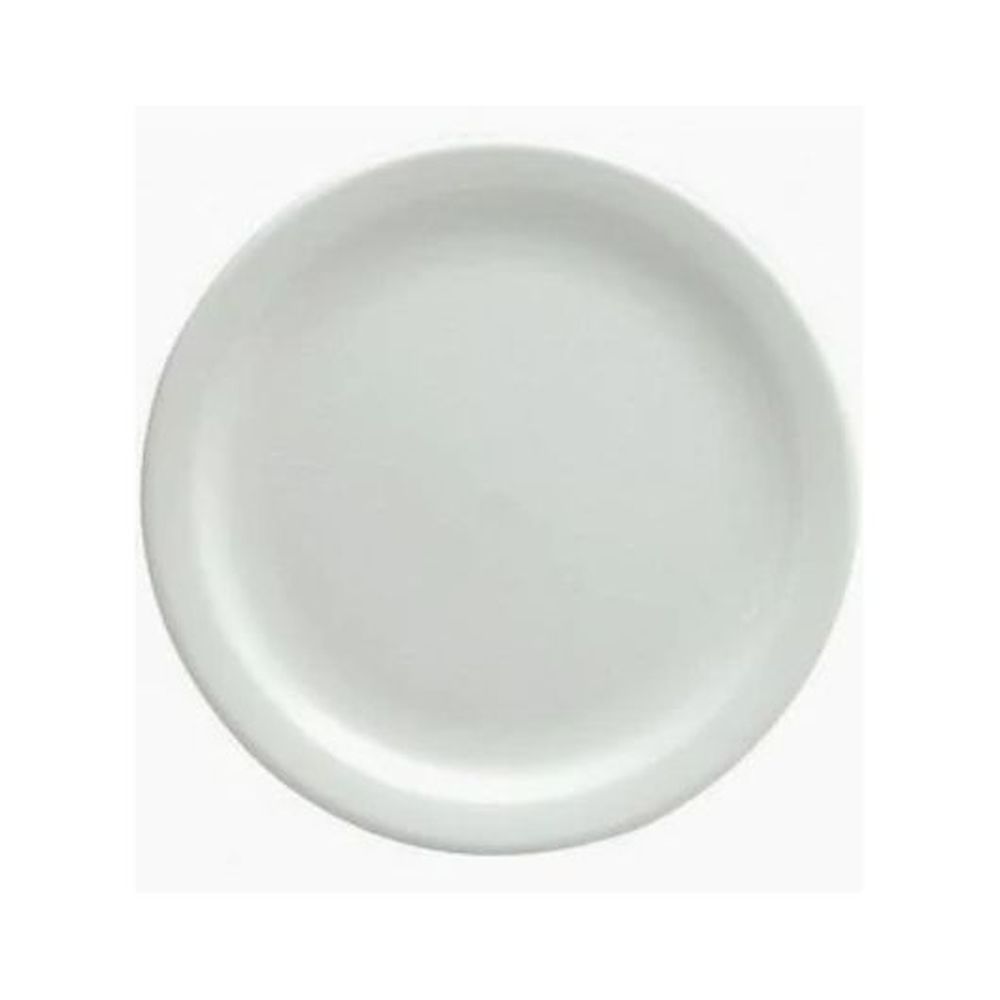 Corelle Coupe Essentials 9 Inch White Narrow Rim Dinner Plate, 24 Count