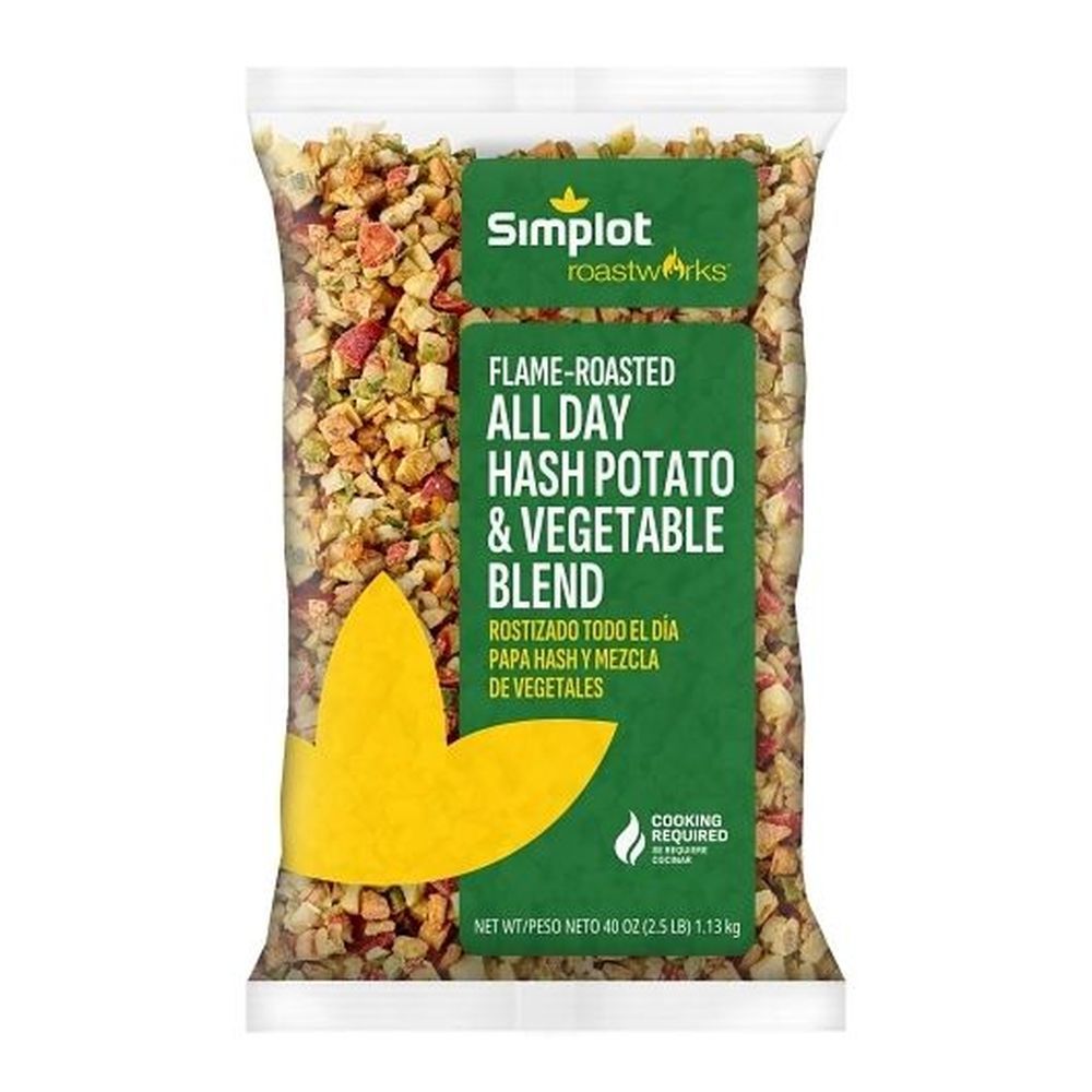 Simplot Roastworks Flame Roasted All Day Hash Potato And Vegetable Blend, 2.5 Pound -- 6 Per Case