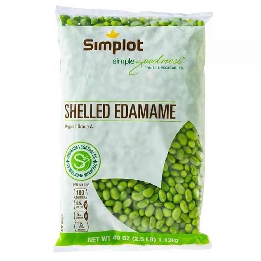 Simplot Shelled Edamame, 2.5 Pound -- 6 Per Case