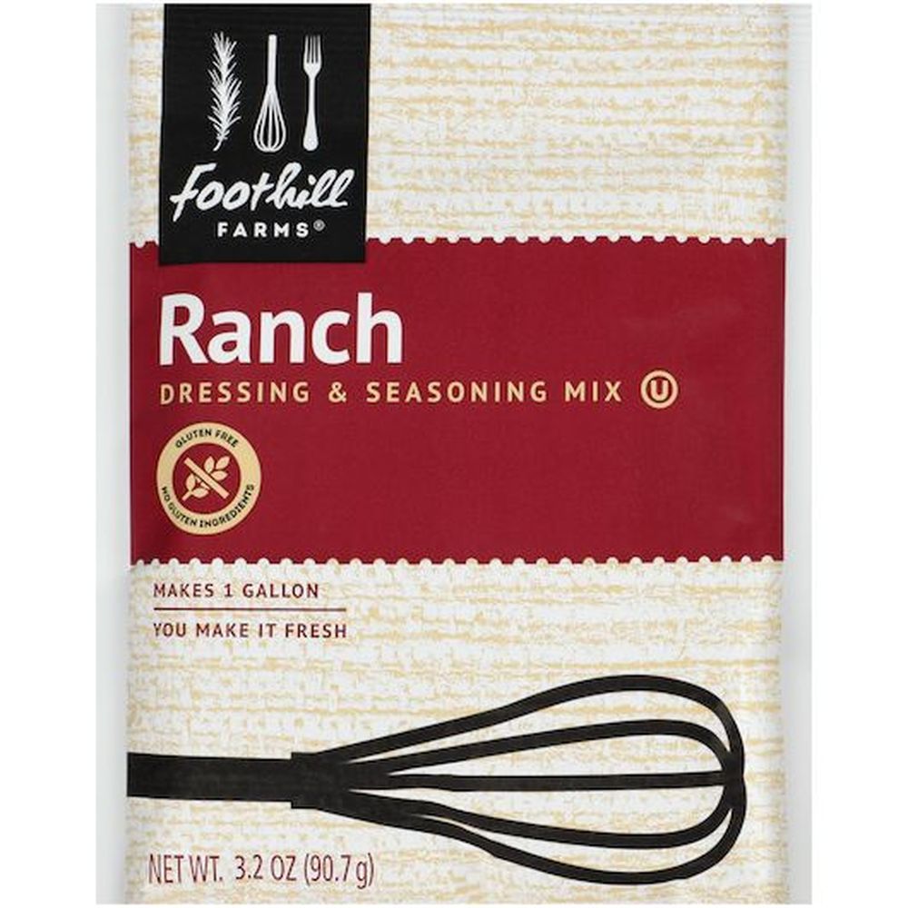 Foothill Farms Ranch Dressing Mix, 3.2 Ounce -- 18 Per Case