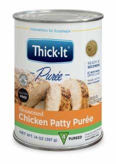Thick-it Seasoned Chicken Patty Puree, 14 Ounce -- 12 Per Case