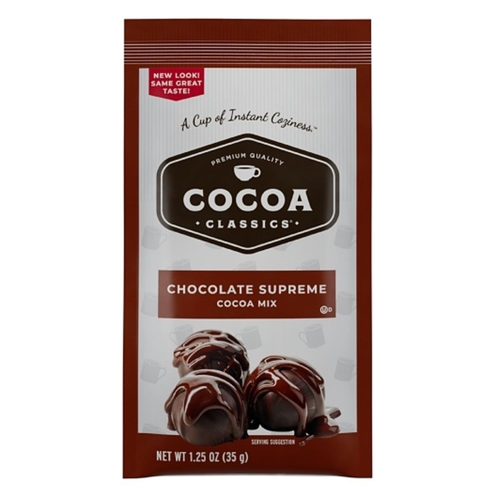 Cocoa Classics Chocolate Supreme Cocoa Mix, 1.25 Ounce -- 36 Per Case