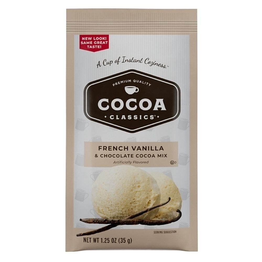Cocoa Classics French Vanilla And Chocolate Cocoa Mix, 1.25 Ounce -- 36 Per Case