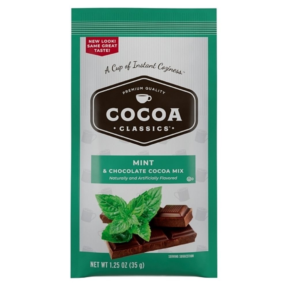 Cocoa Classics Mint And Chocolate Cocoa Mix, 1.25 Ounce -- 36 Per Case