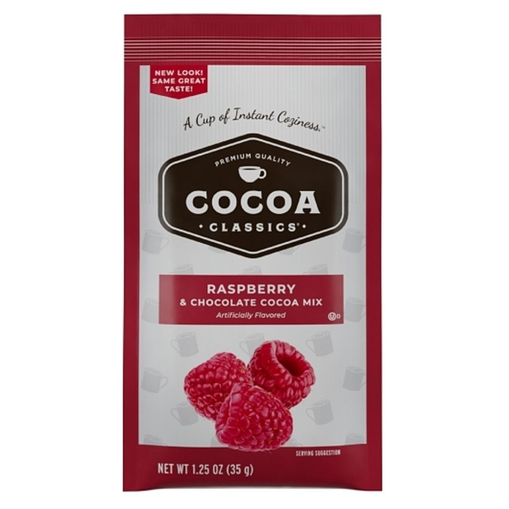 Cocoa Classics Raspberry And Chocolate Cocoa Mix, 1.25 Ounce -- 36 Per Case