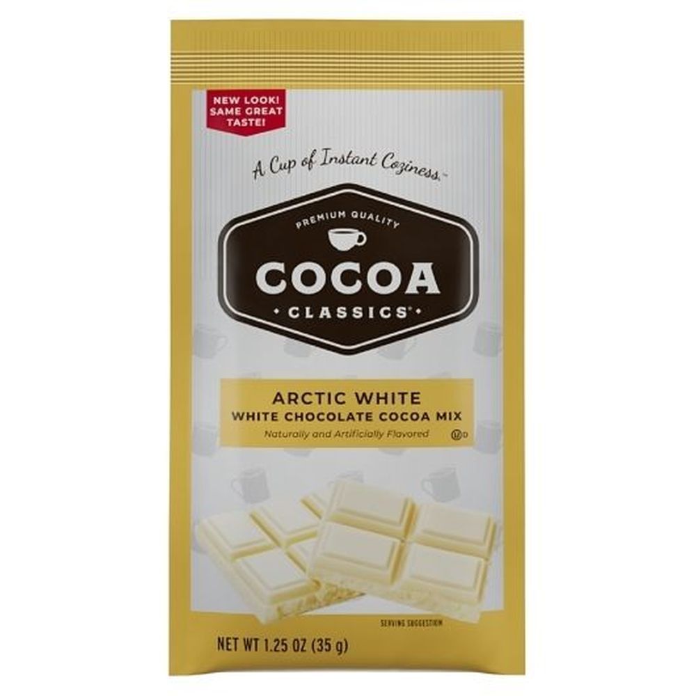 Cocoa Classics Arctic White Chocolate Cocoa Mix, 1.25 Ounce -- 36 Per Case