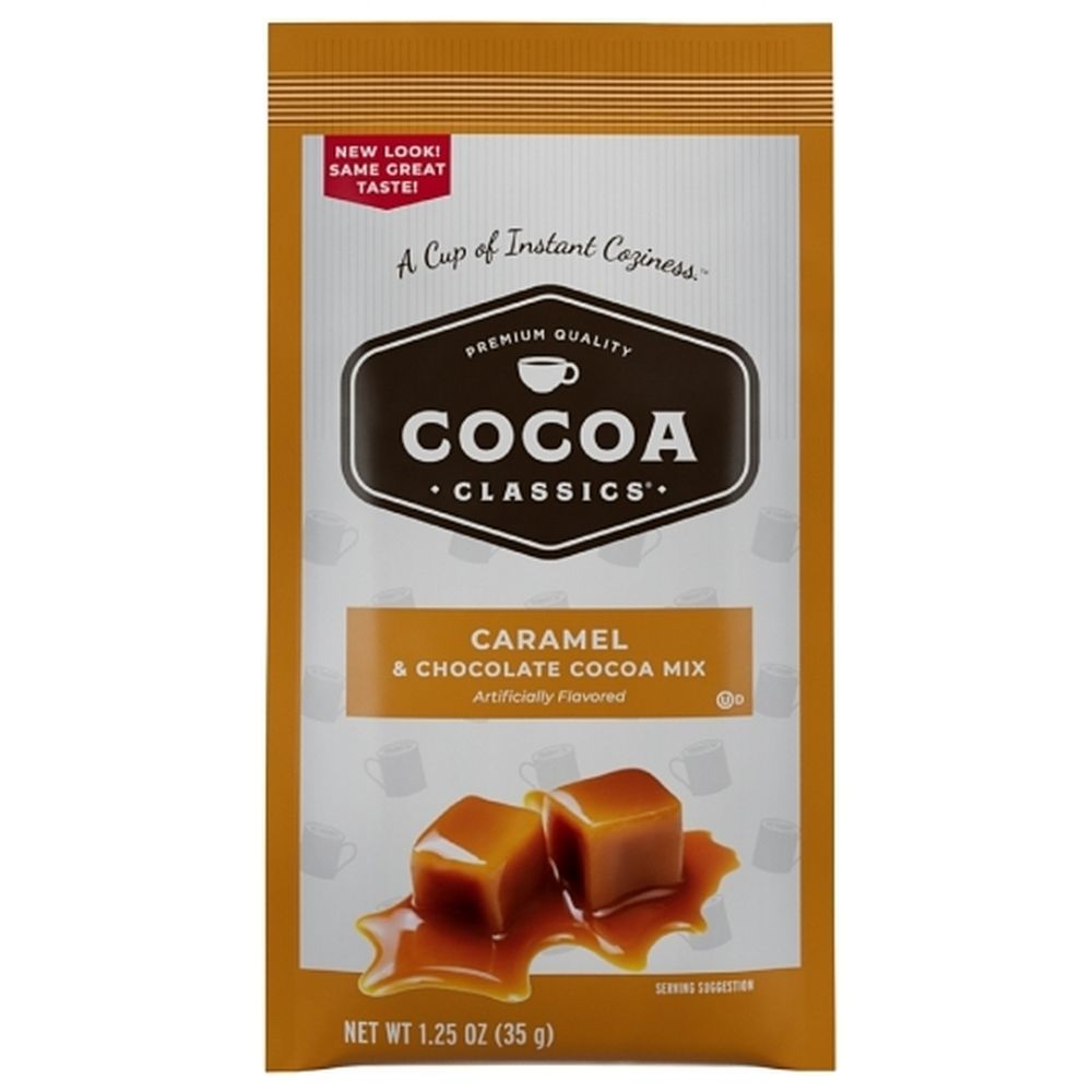 Cocoa Classics Caramel And Chocolate Cocoa Mix, 1.25 Ounce -- 36 Per Case