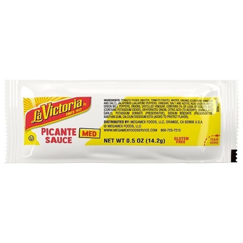 La Victoria/alamo Street Sauce, Medium Picante, Portion Control, 5 Ounce -- 200 Per Case