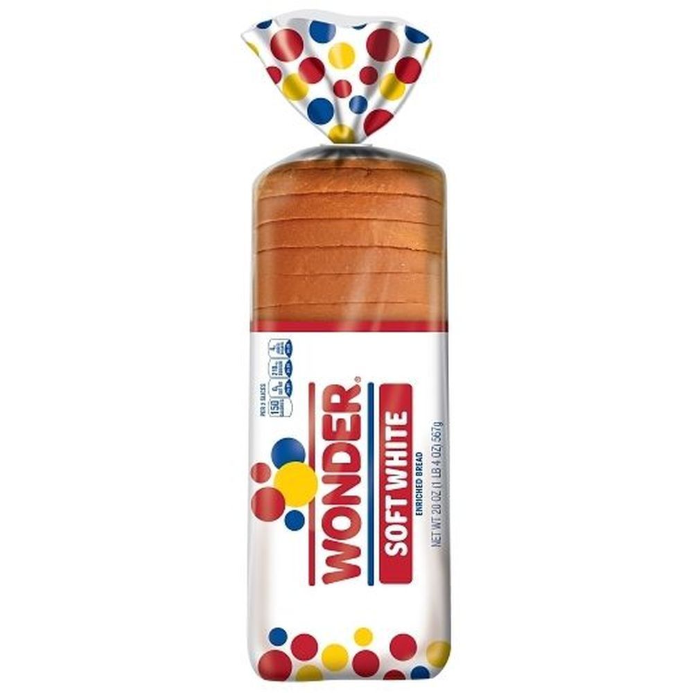 Wonder Soft White Bread, 20 Ounce -- 8 Per Case
