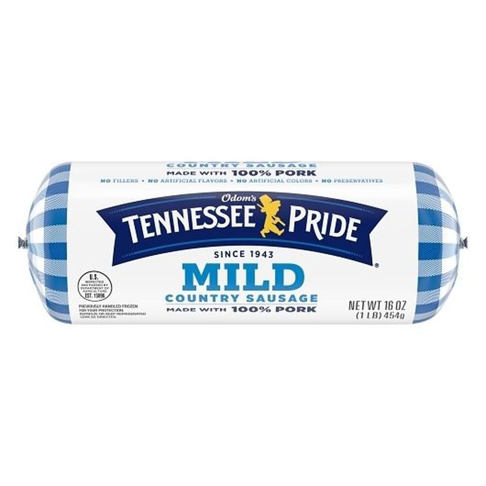 Odom's Tennessee Pride Mild Roll Sausage, 16 Ounce -- 12 Per Case