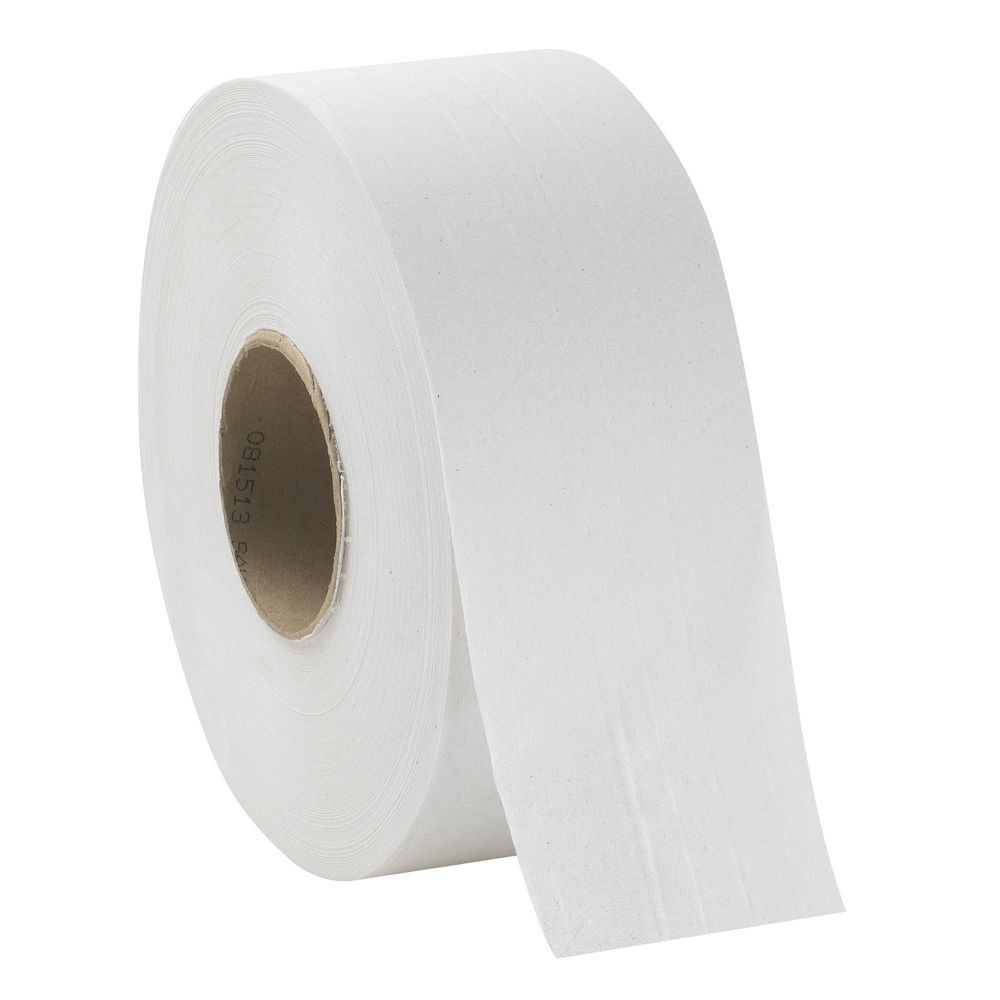 Pacific Blue Basic White Jumbo Jr 1-ply High Capacity Toilet Paper Roll -- 8 Rolls Per Case