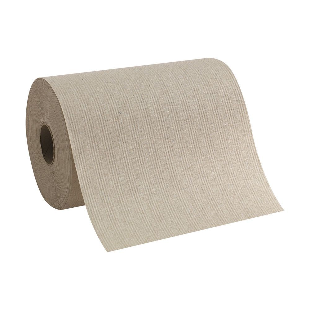 Pacific Blue Basic Brown Recycled Paper Roll Towel -- 12 Rolls Per Case