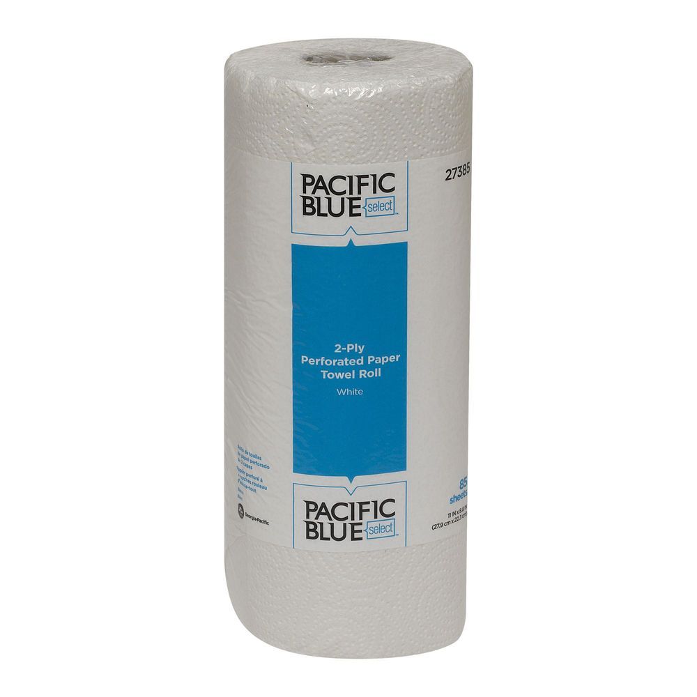Pacific Blue Select White 2-ply Perforated Paper Towel, 85 Count -- 30 Rolls Per Case
