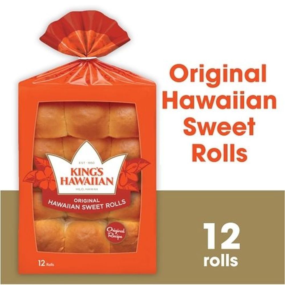 King's Hawaiian Sweet Roll, 12 Ounce -- 12 Per Case