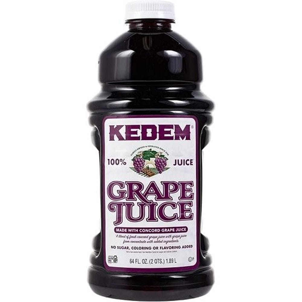 Kedem Grape Juice, 64 Fluid Ounce -- 8 Per Case