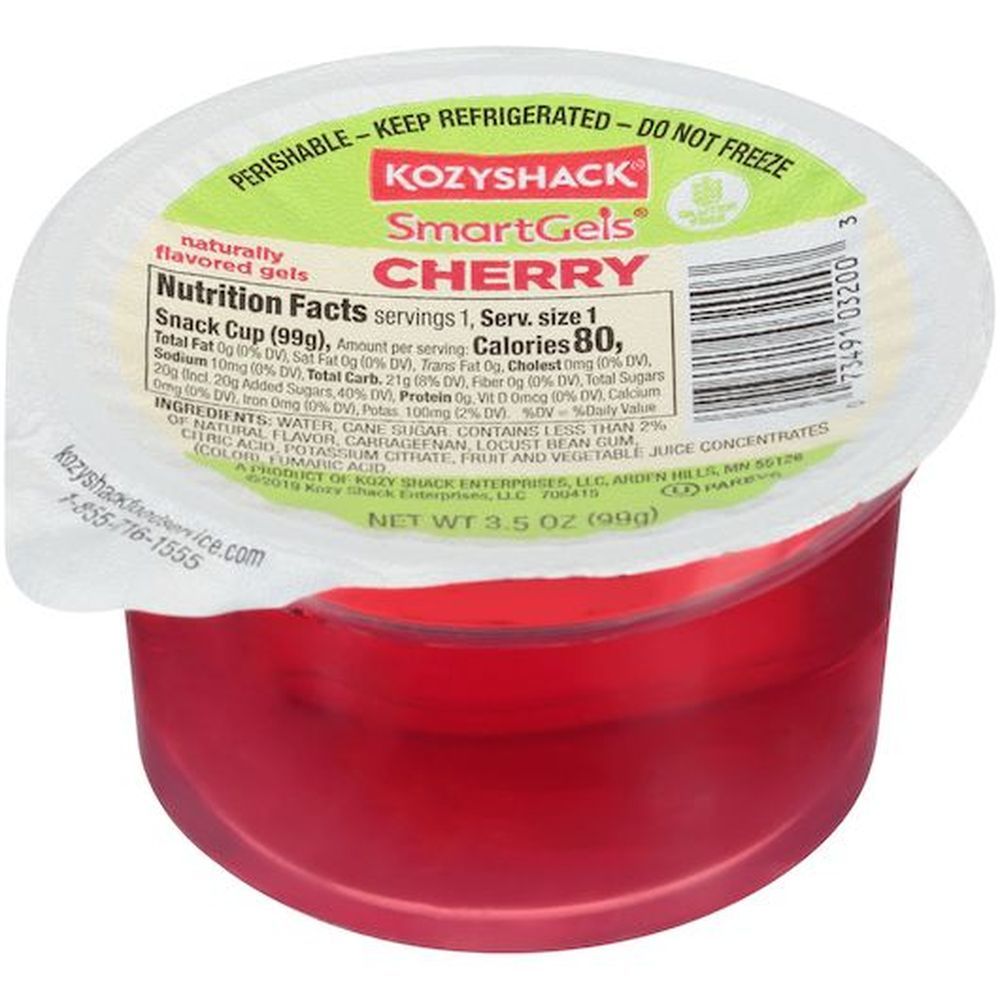 Kozy Shack Cherry Smartgels, 3.5 Ounce -- 48 Per Case
