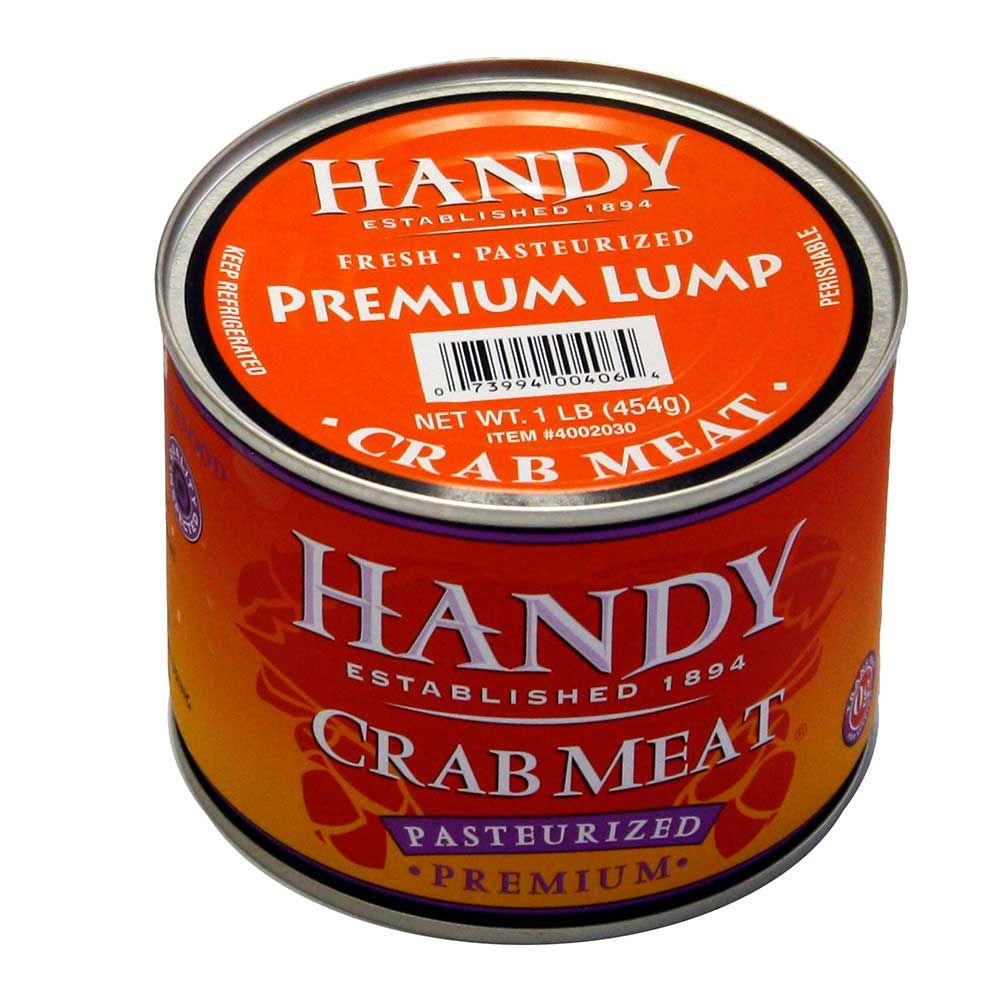 Handy Pelagicus Lump Pasteurized Crab Meat, 1 Pound -- 6 Per Case