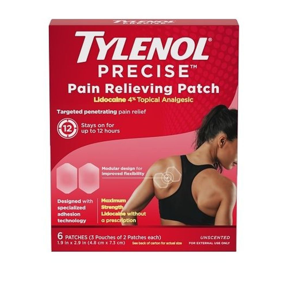 Tylenol Precise Pain Relieving Patch, 3 Count -- 18 Per Case