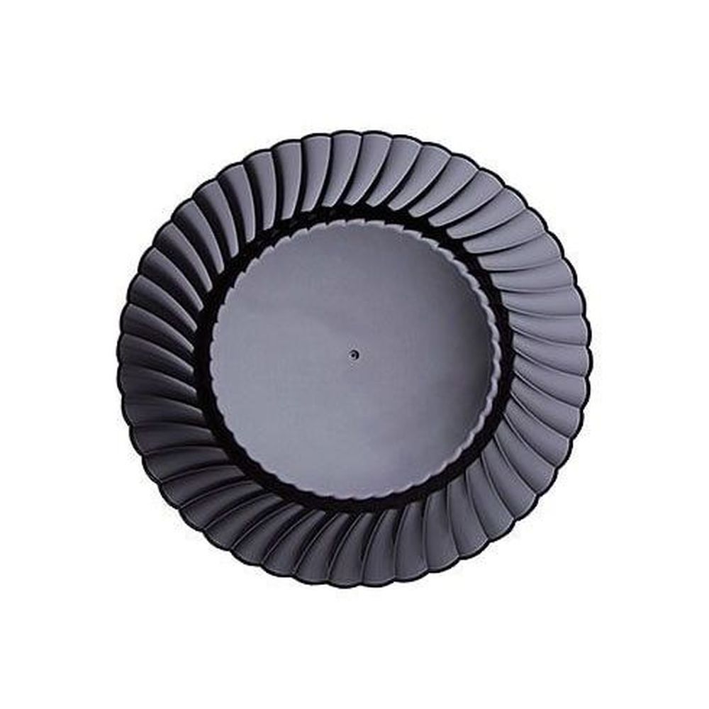Wna Classicware Black Number 6 Polystyrene Round Plate, 9 Inch -- 180 Per Case