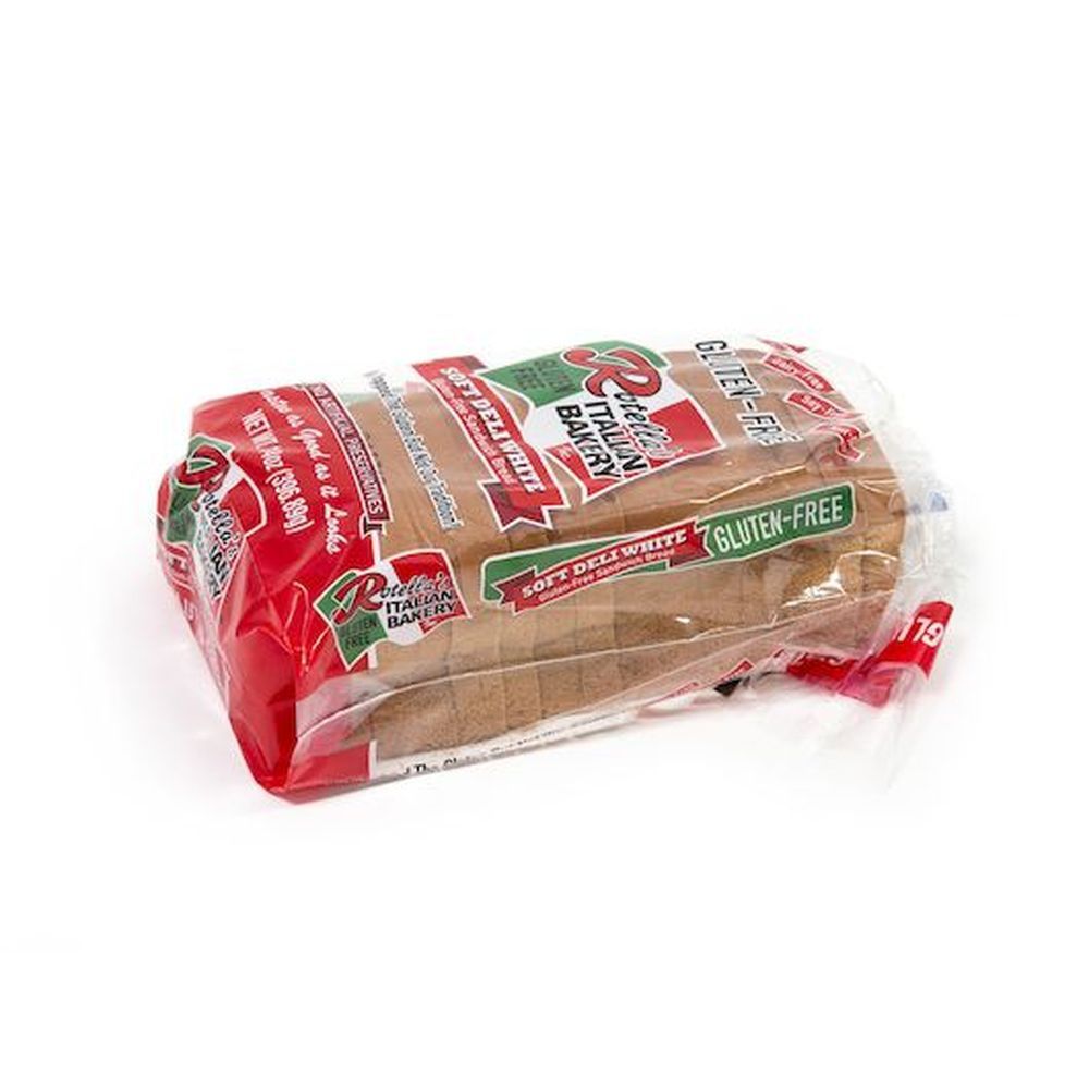 Rotella's Gluten Free Soft Deli White Sandwich Bread, 9 Inch -- 12 Per Case