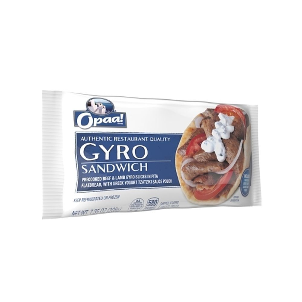 Opaa Premade Chicken Gyros Sandwich, 7.35 Ounce -- 12 Per Case