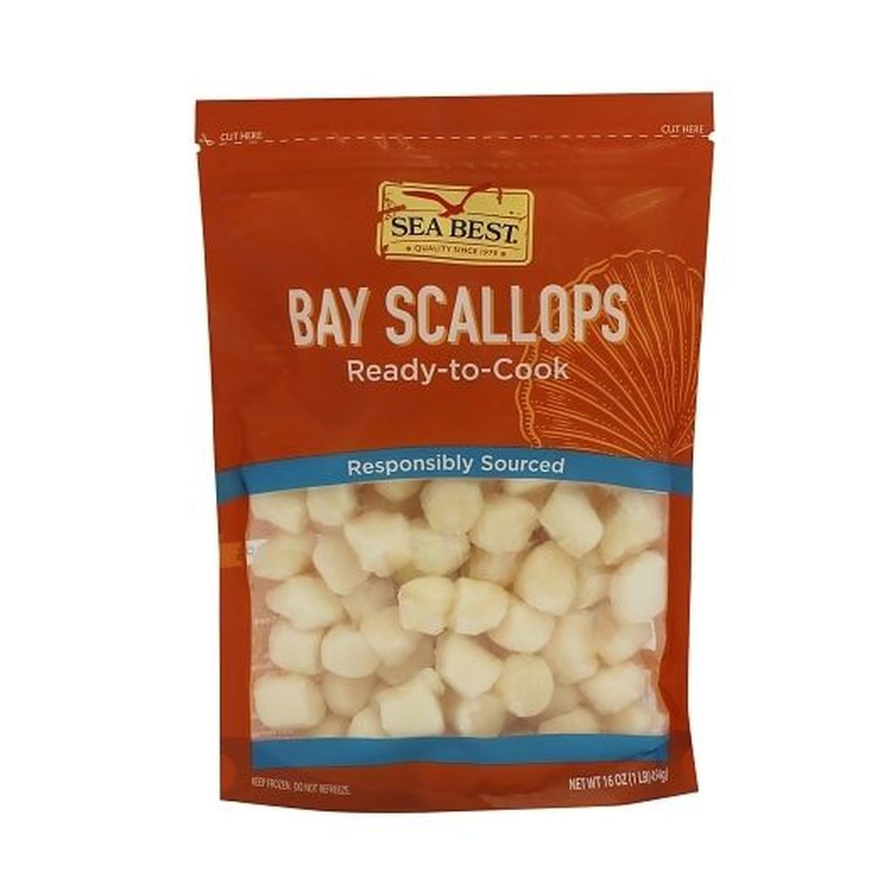 Sea Best Bay Scallops, 1 Pound Bag -- 12 Per Case