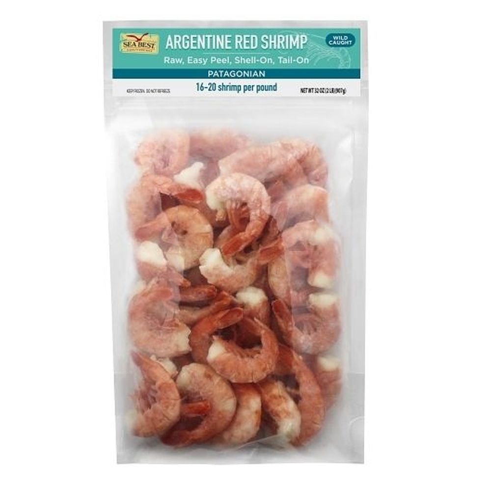 Sea Best 16 To 20 Count Easy Peel Argentine Red Shrimp, 2 Pound -- 10 Per Case