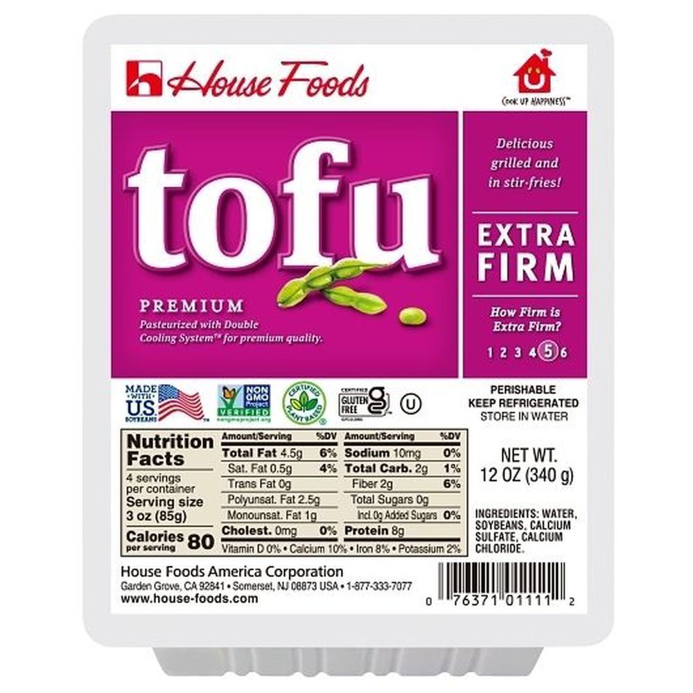 House Foods Premium Extra Firm Tofu, 12 Ounce -- 12 Per Case