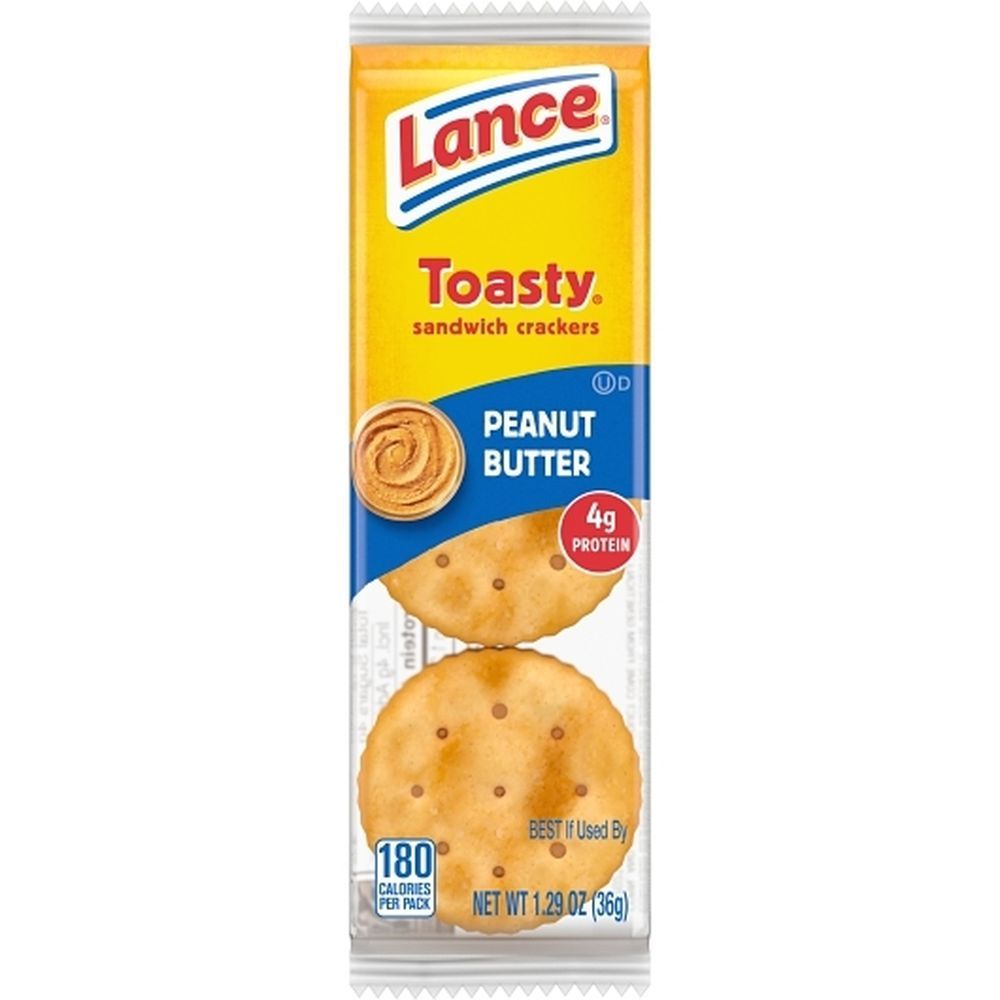 Lance Peanut Butter Toasty Sandwich Crackers, 1.29 Ounce -- 90 Per Case