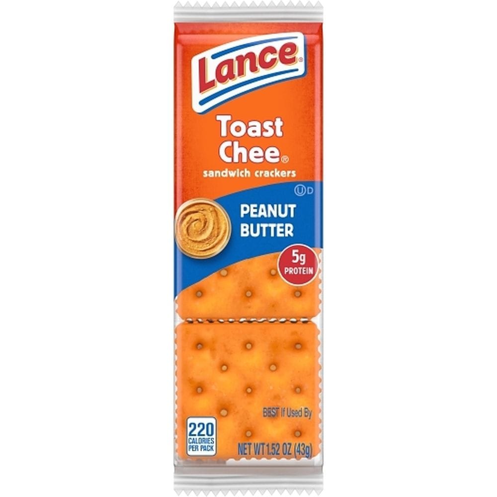 Lance Toastchee Peanut Butter Sandwich Crackers, 1.52 Ounce -- 90 Per Case