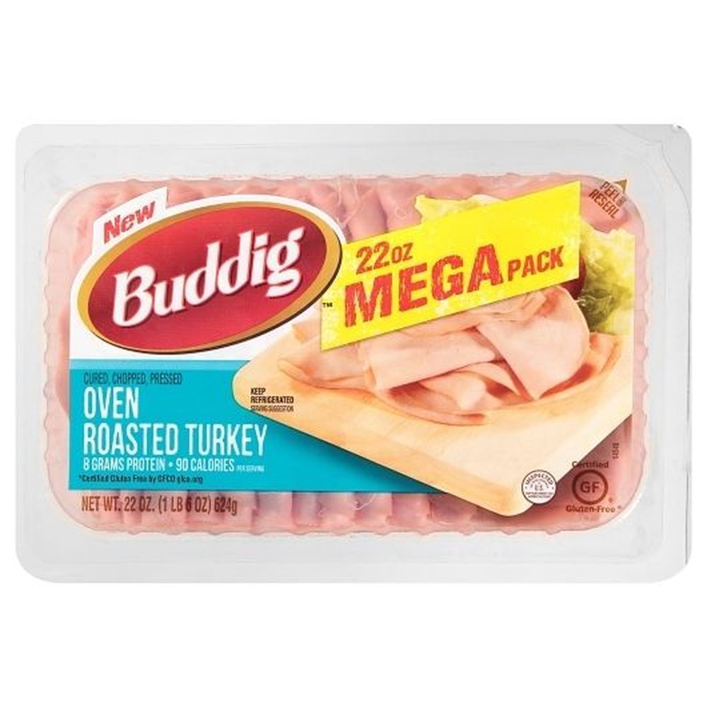 Carl Buddig Oven Roast Turkey - Mega Pack, 22 Ounce -- 6 Per Case