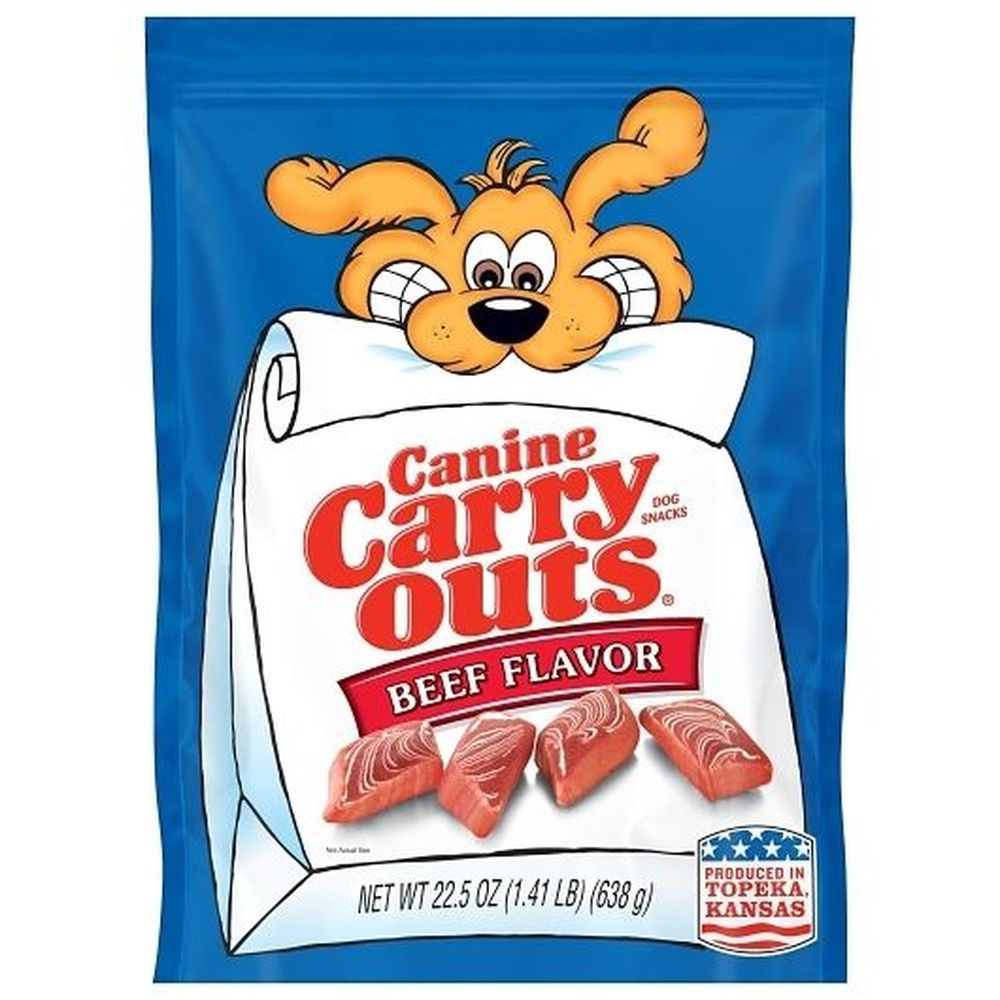 Canine Carryouts Beef Flavor Dog Snacks, 22.5 Ounce -- 6 Per Case