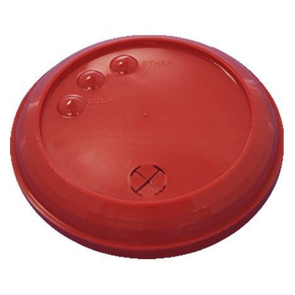 Wna Memorables Red Reusable Lid With Beverage Indicators For Souvenir Cups -- 500 Per Case