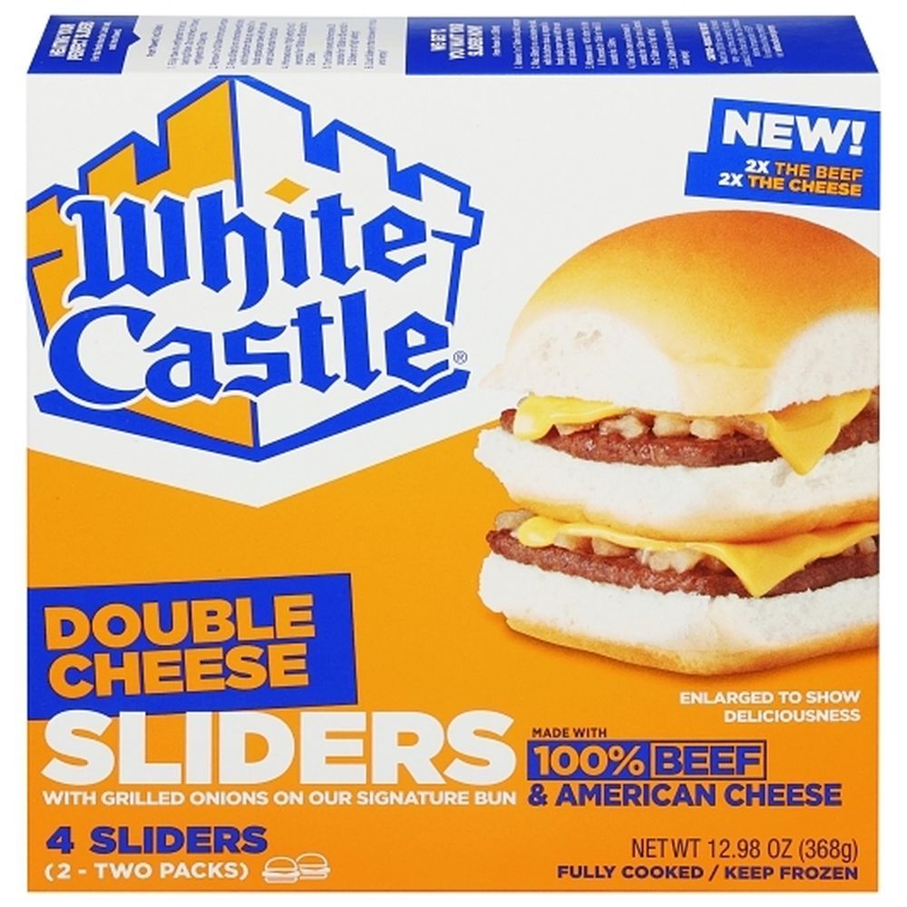White Castle Double Cheese Sliders, 12.98 Ounce -- 9 Per Case