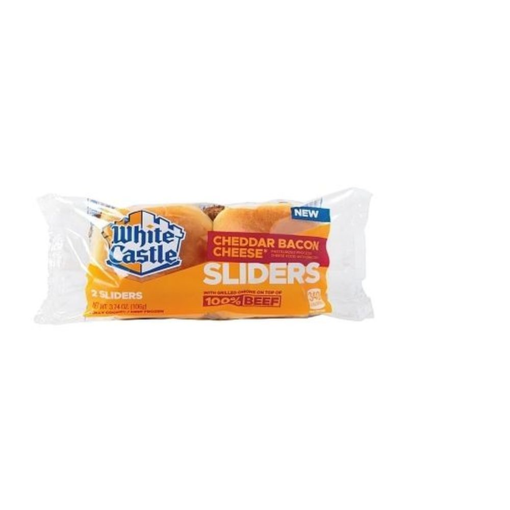 White Castle Cheddar Bacon Cheese Slider, 3.74 Ounce -- 9 Per Case