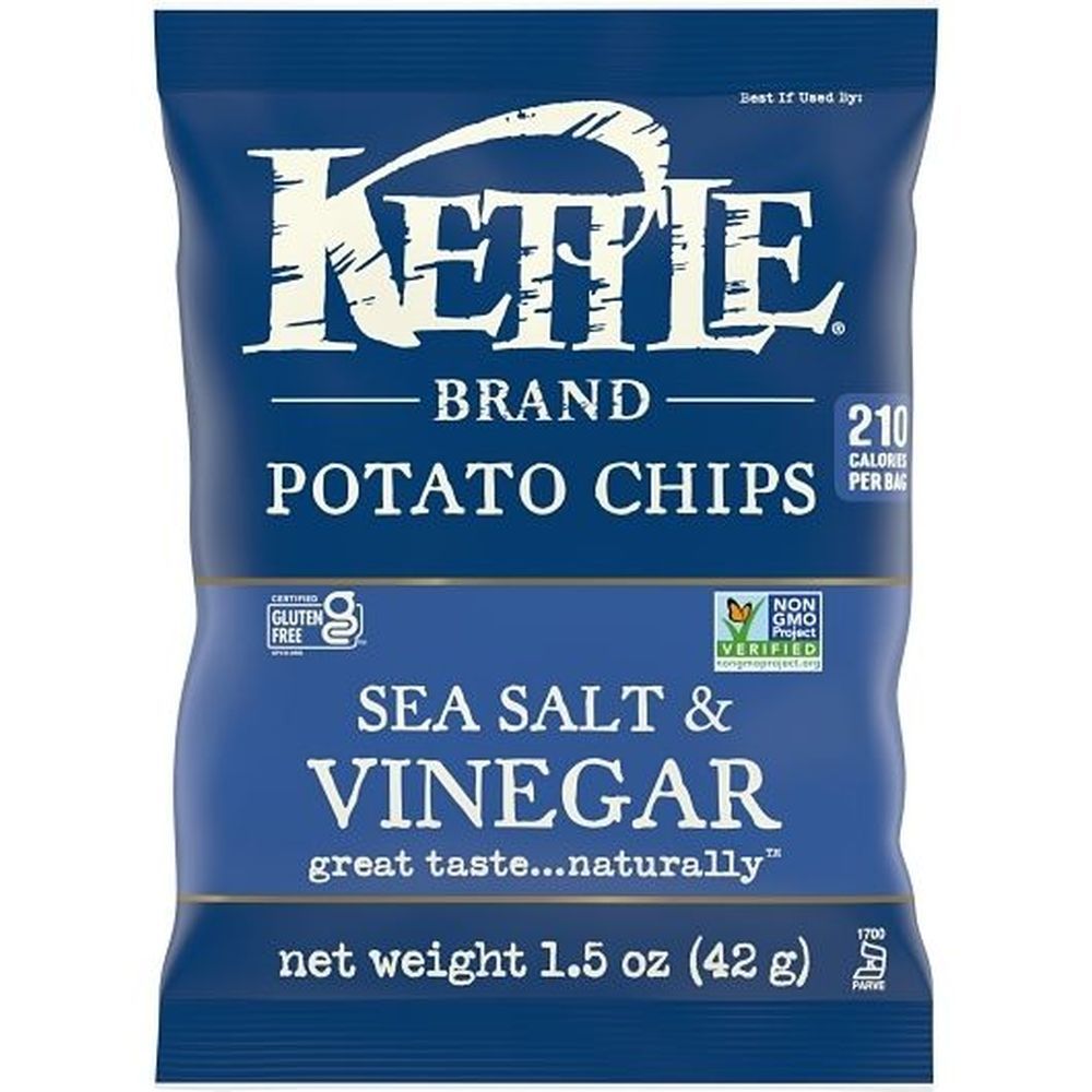Kettle Foods Sea Salt And Vinegar Potato Chips, 1.5 Ounce -- 24 Per Case