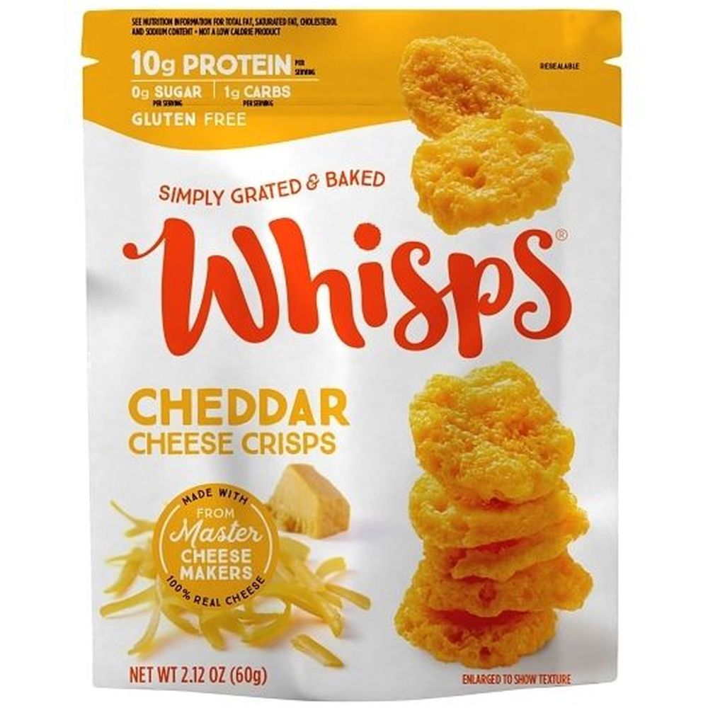 Whisps Cheddar Cheese Crisps, 2.12 Ounce -- 12 Per Case